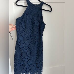 Lulus Navy Lace Dress